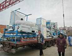 茂恒機械：種子精選機系列裝車發(fā)貨